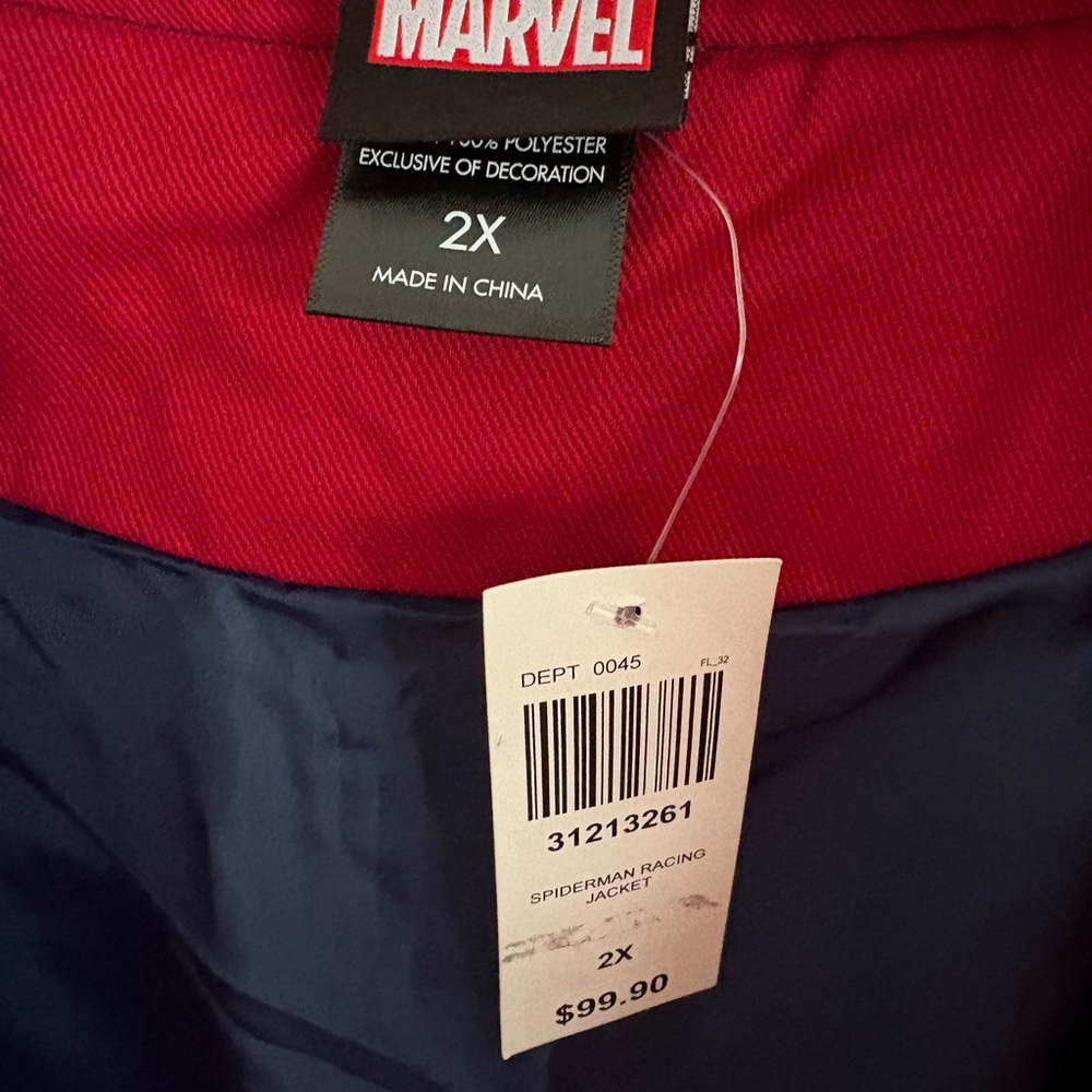 Marvel Spider-Man Racing Jacket - BoxLunch Exclusive, NWT, Size 2XL - Picture 6 of 6